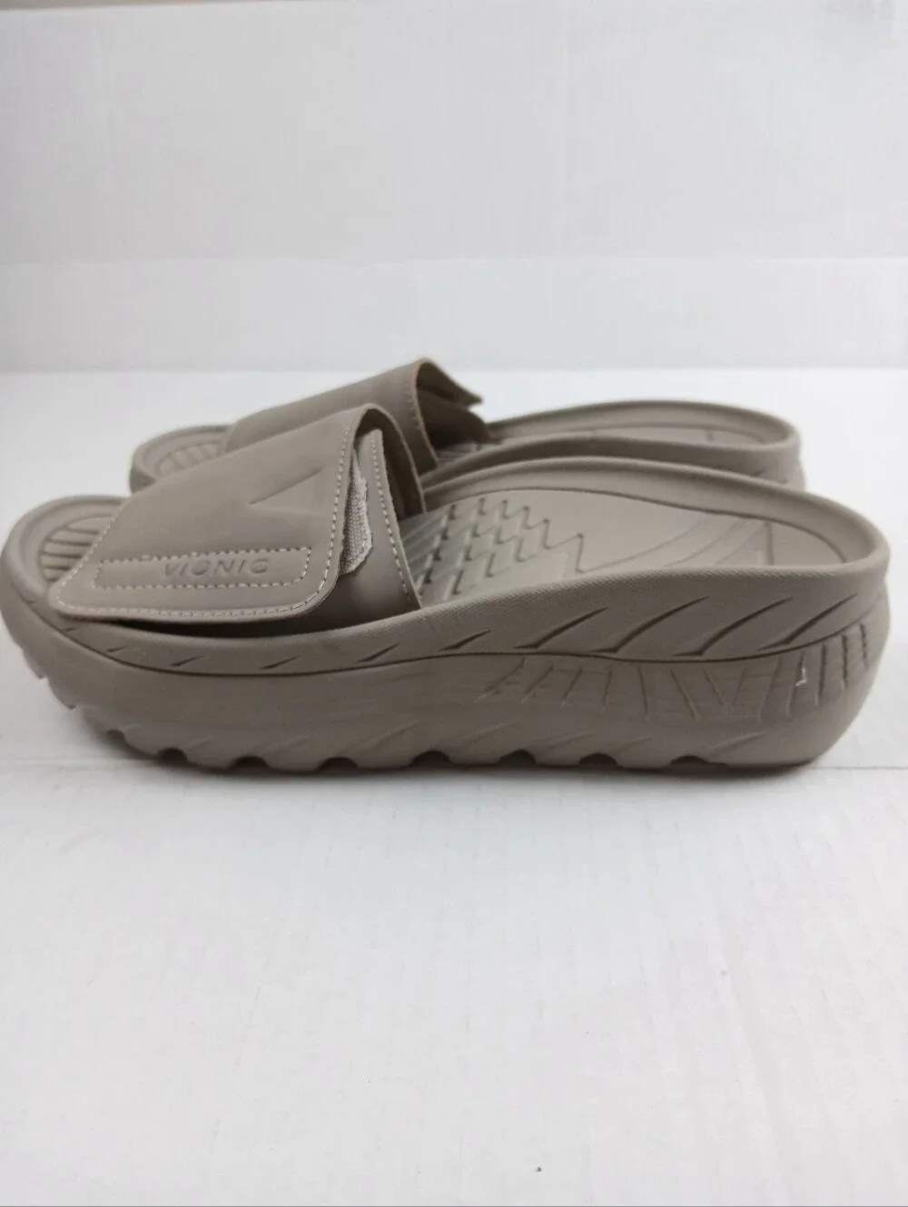 Vionic Women Rejuvenate Recovery Slide Sandal Slip On Cobblestone Grey - Picture 2 of 12